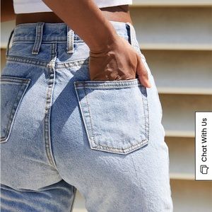 John Galt Medium Wash Straight Leg Jeans